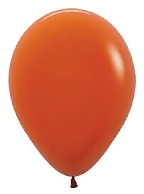 11 inch Sempertex Deluxe Sunset Orange Latex Balloons 100ct