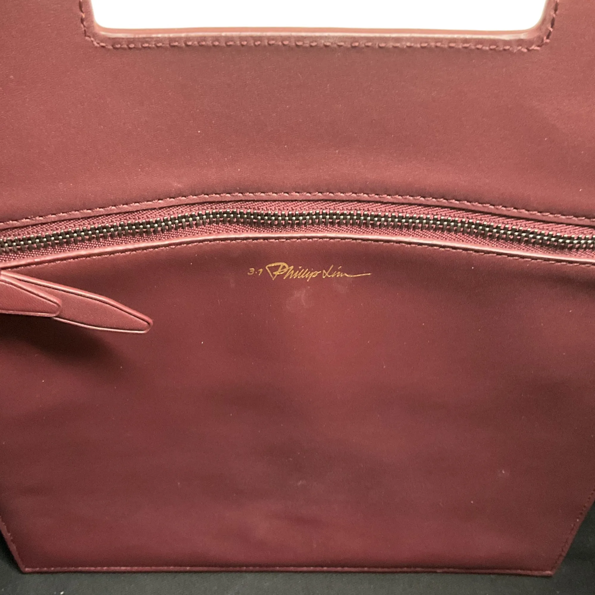 3.1 Phillip Lim Burgundy Leather Totes Amaze Bag