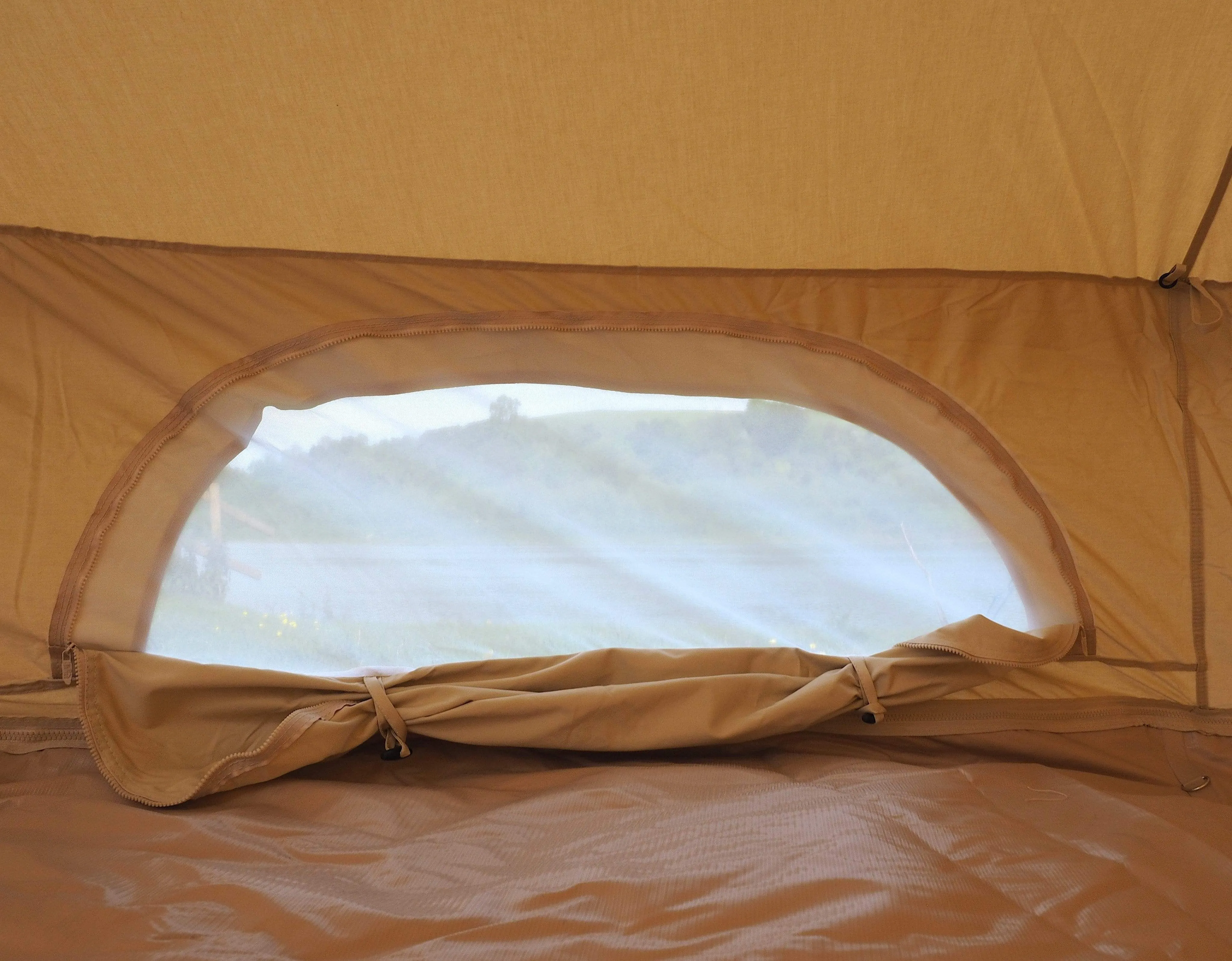 5m Bell Tent 285gsm 100% Natural Canvas | Mesh Wall