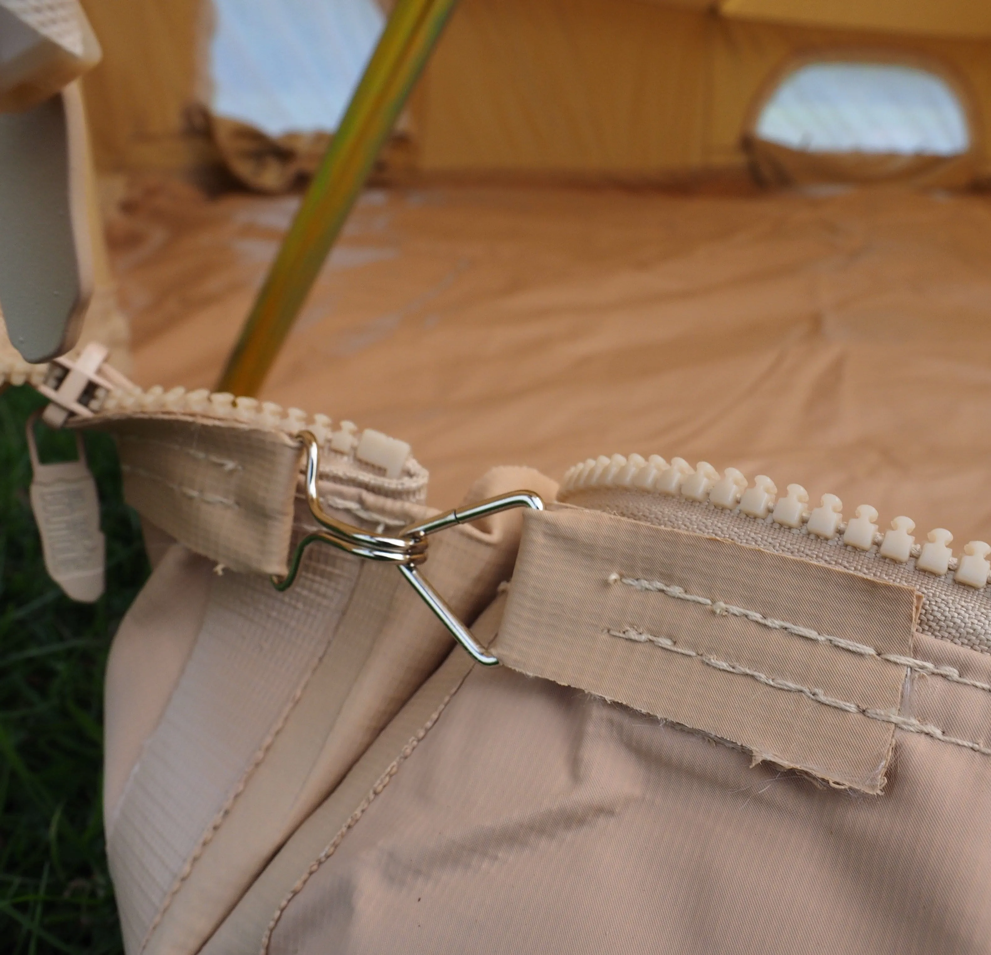 6m Bell Tent 285gsm 100% Natural Canvas | Twin Door