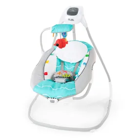 Baby Einstein Ocean Explorers Compact Vibrating Baby Swing, Grey