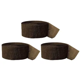 Brown Crepe Paper Streamer Hanging Decorative Kit