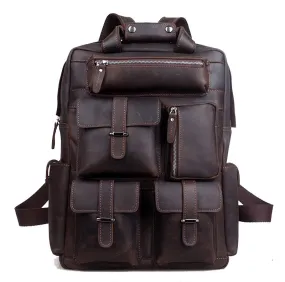 Crazy Horse Leather Backpack