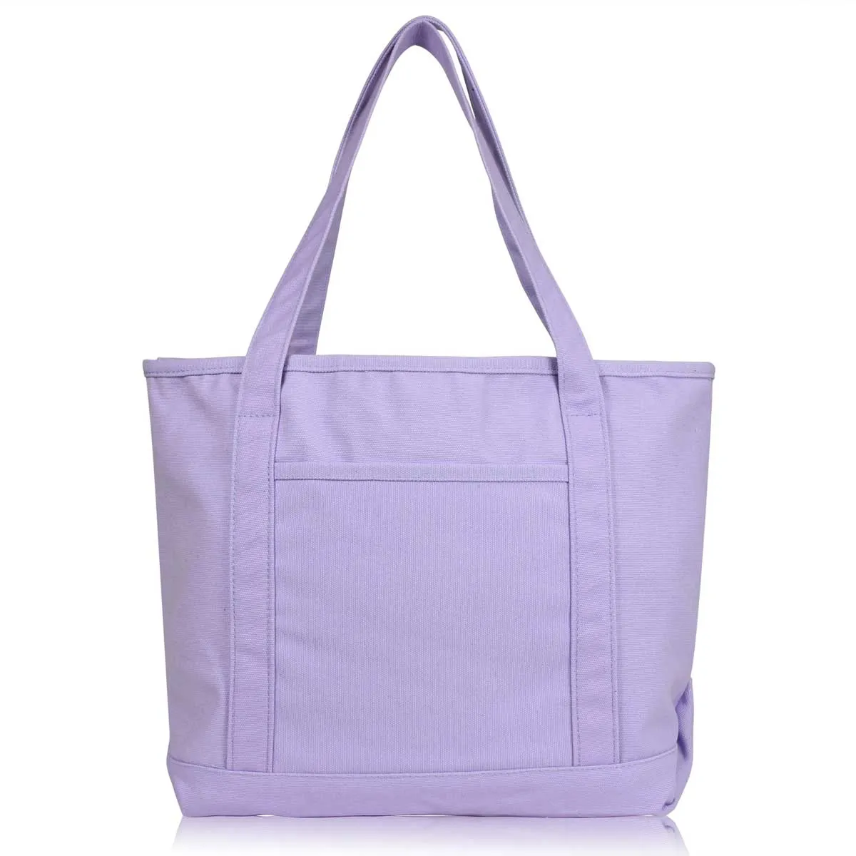 Dalix  20" Solid Color Soft Canvas Tote Bag