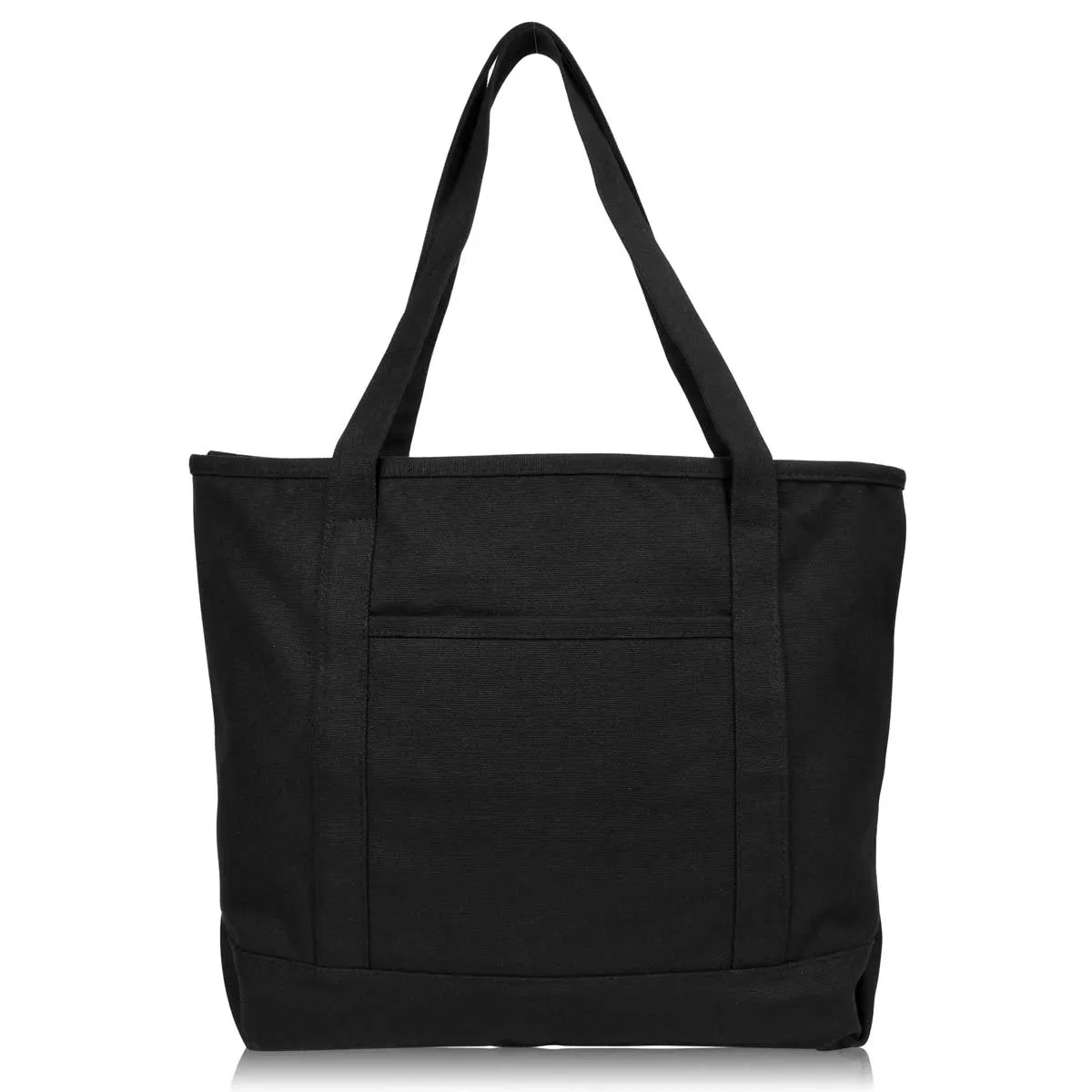 Dalix  20" Solid Color Soft Canvas Tote Bag