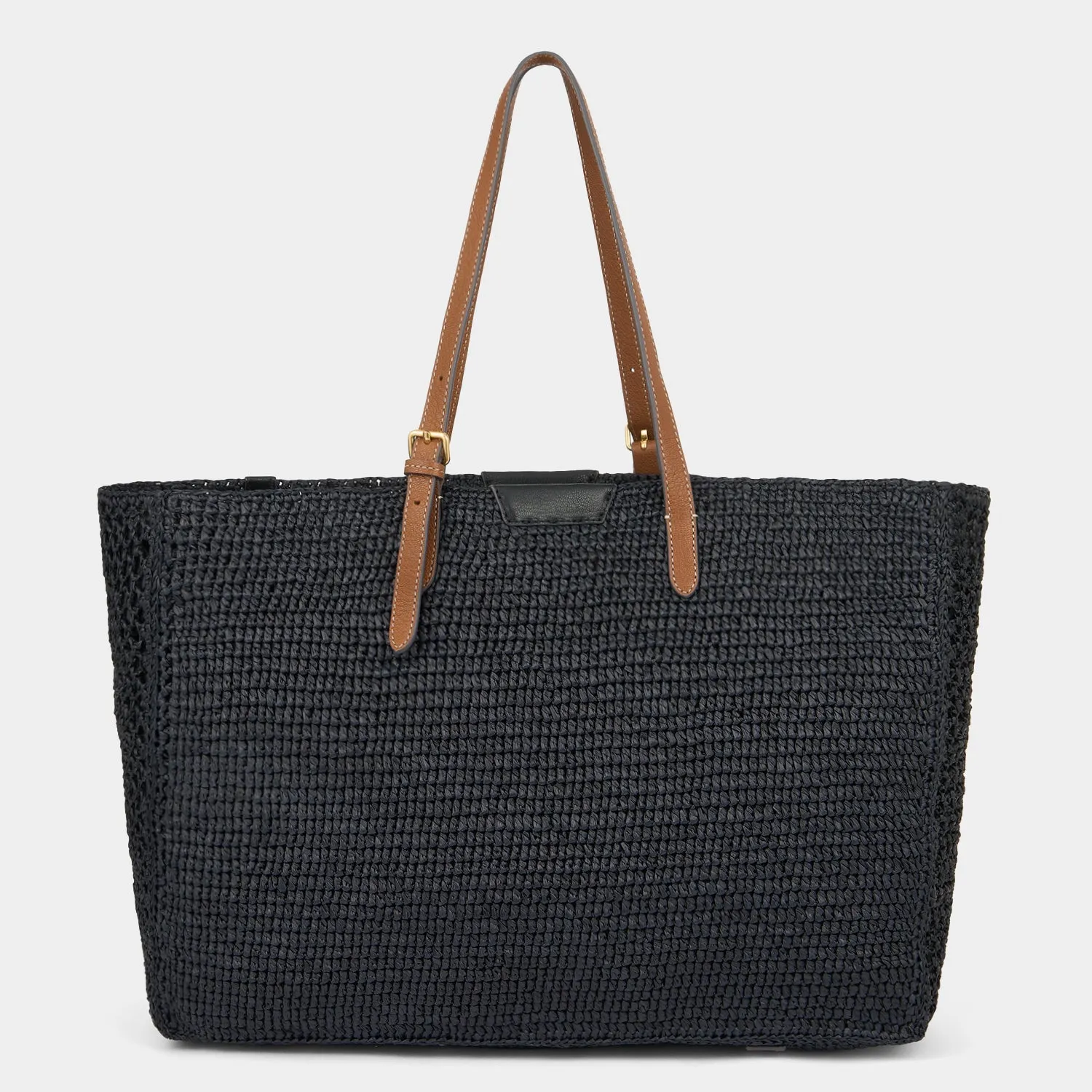 E/W Raffia Holiday Tote