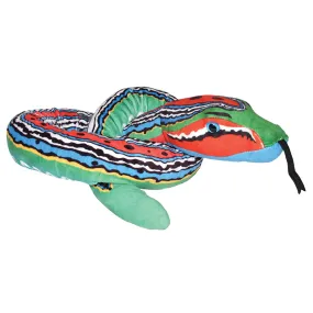 Green Blue Red Snake Stuffed Animal - 54"