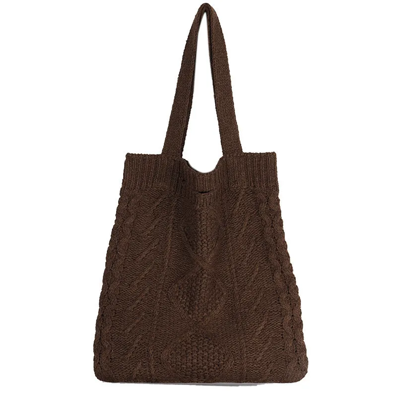 Japanese Temperament Retro Fashion Hand Knitted Bag