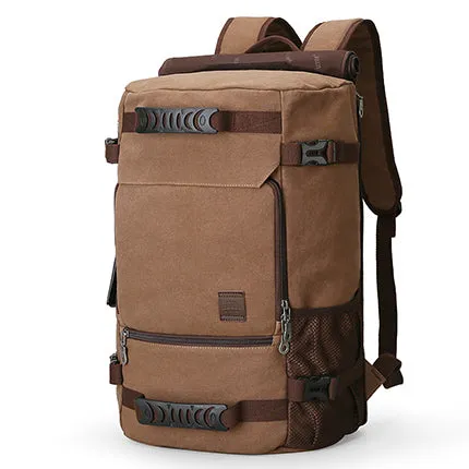 MUZEE New Backpack Men Canvas Backpack Large Capacity Bag for Travel Backpack 15.6inch Laptop Backpack