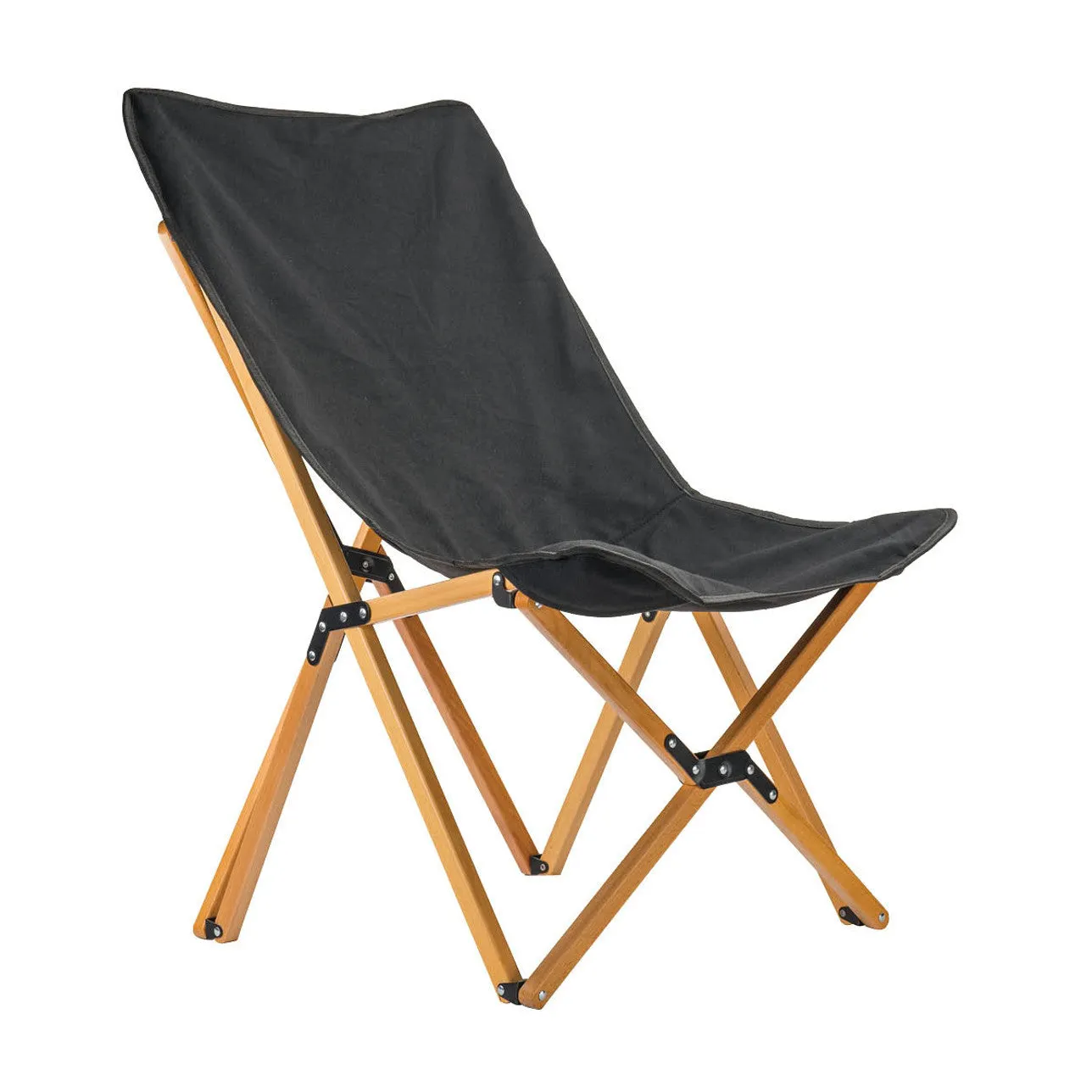 Overland Vehicle Systems Kick It Camp Chair - Wood Base & Storage Bag