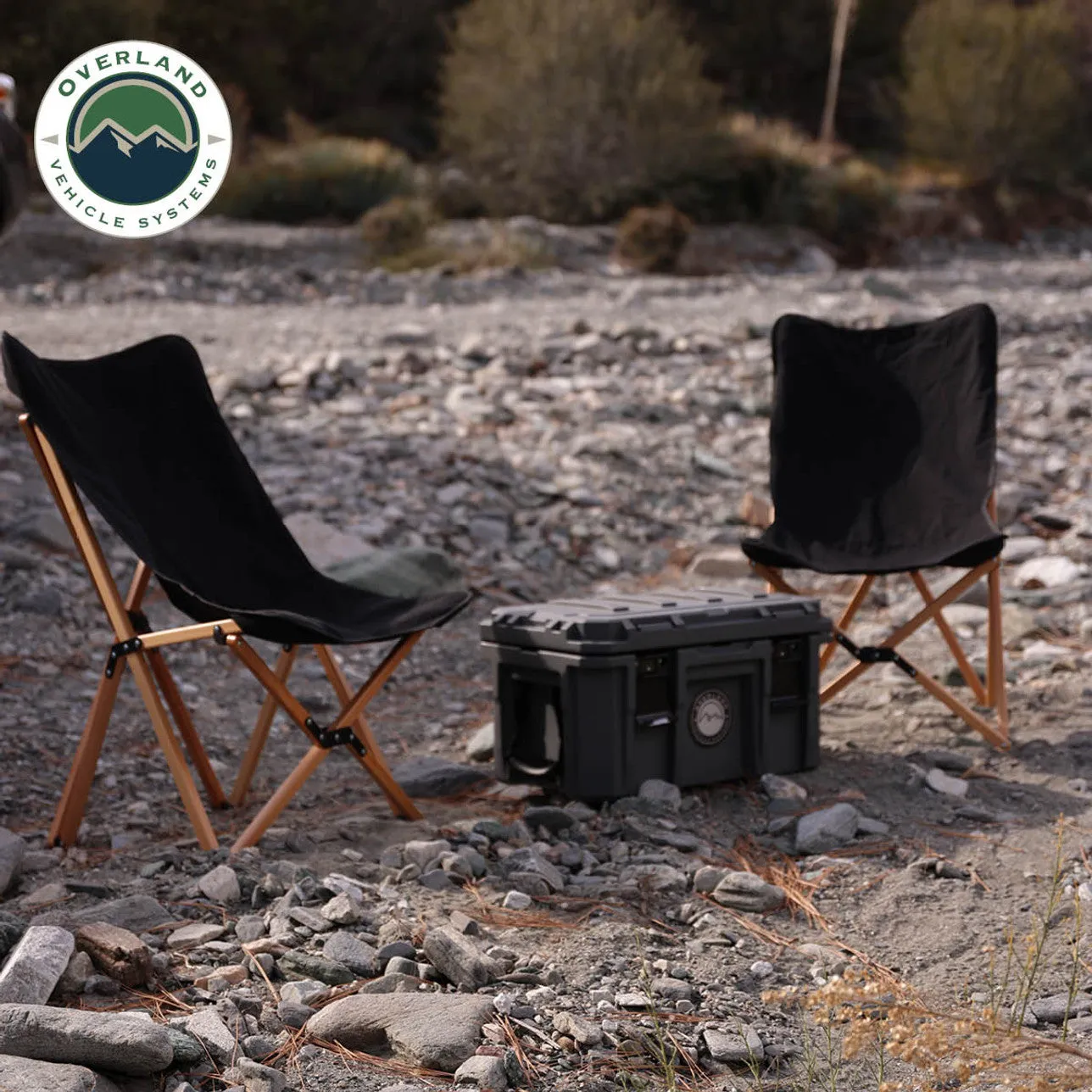 Overland Vehicle Systems Kick It Camp Chair - Wood Base & Storage Bag