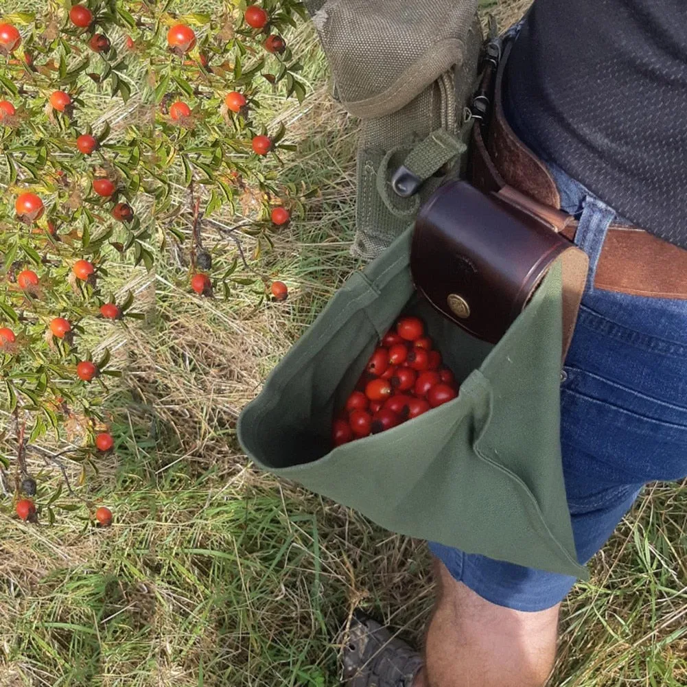 Premium Leather Canvas Hiking Bag