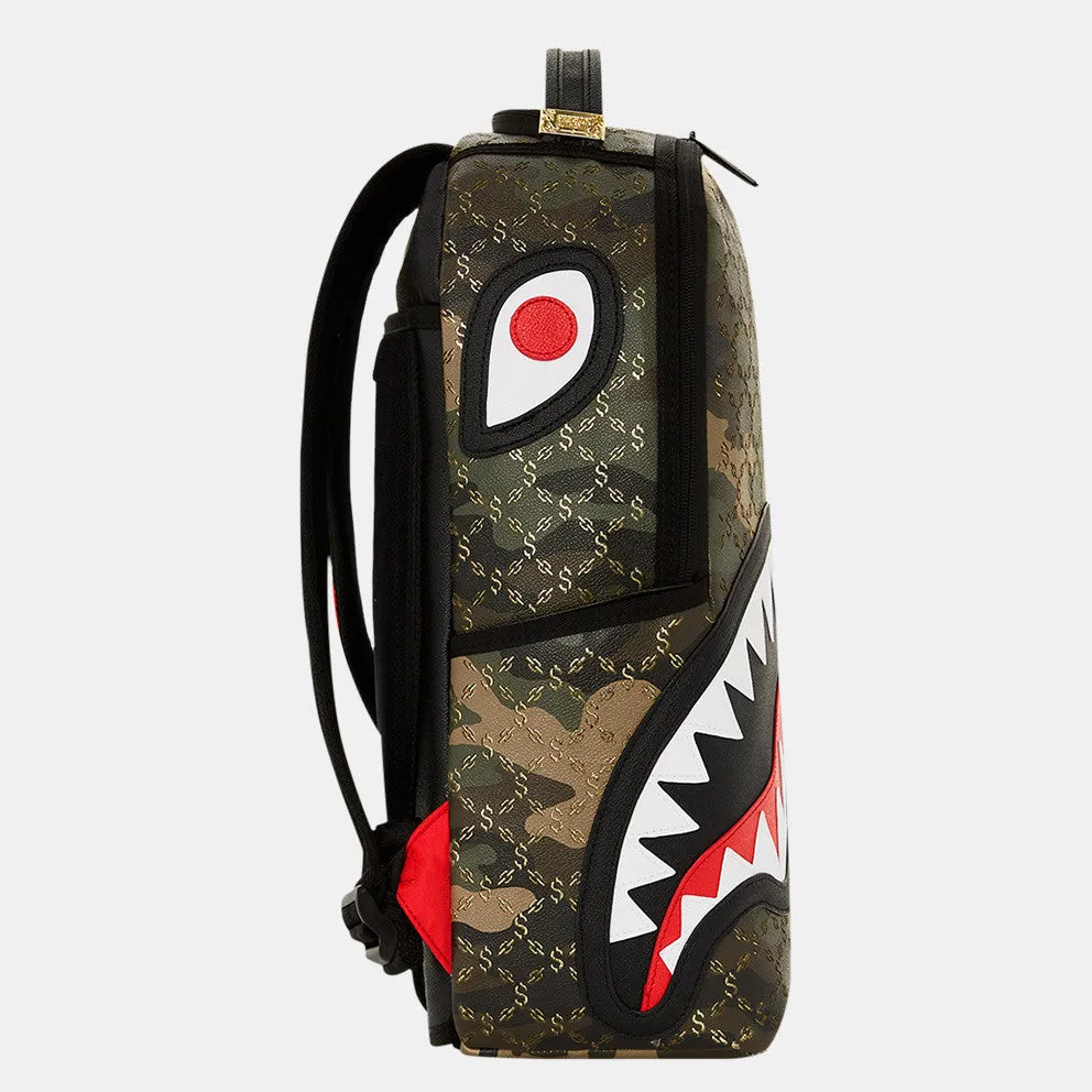 Sprayground $ Pattern Over Camo DLXSV Backpack B5084