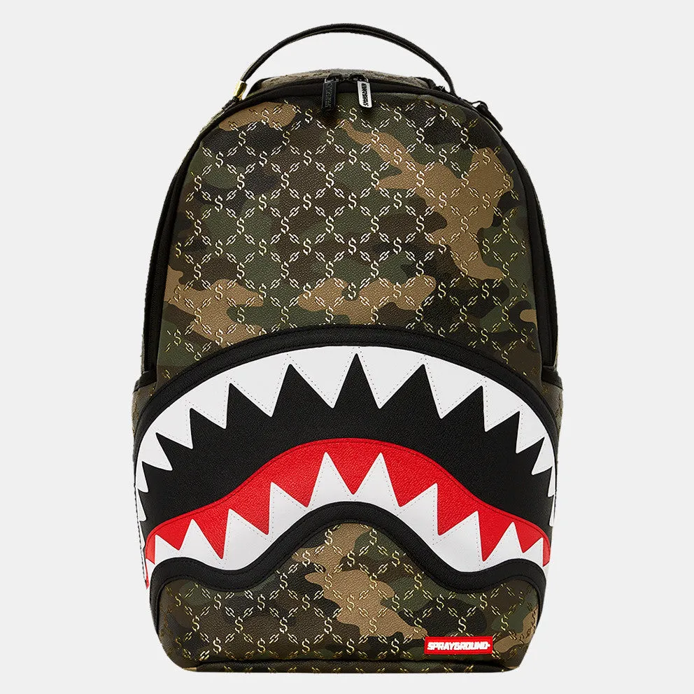 Sprayground $ Pattern Over Camo DLXSV Backpack B5084