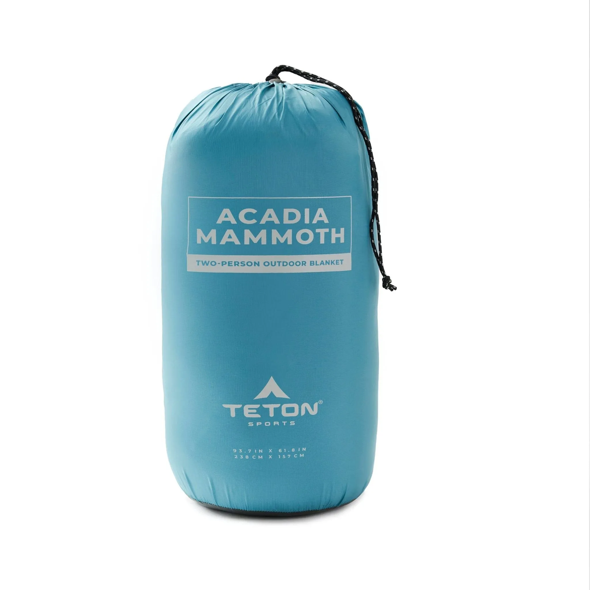 Teton Sports Acadia Mammoth Outdoor Camp Blanket in Teal/Slate