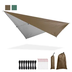 TheLAShop 10x10ft Waterproof Camping Tarp Lightweight UV50  PU3,000mm